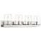 Callista 37 1/2"W Polished Nickel 4-Light Vanity Bath Light