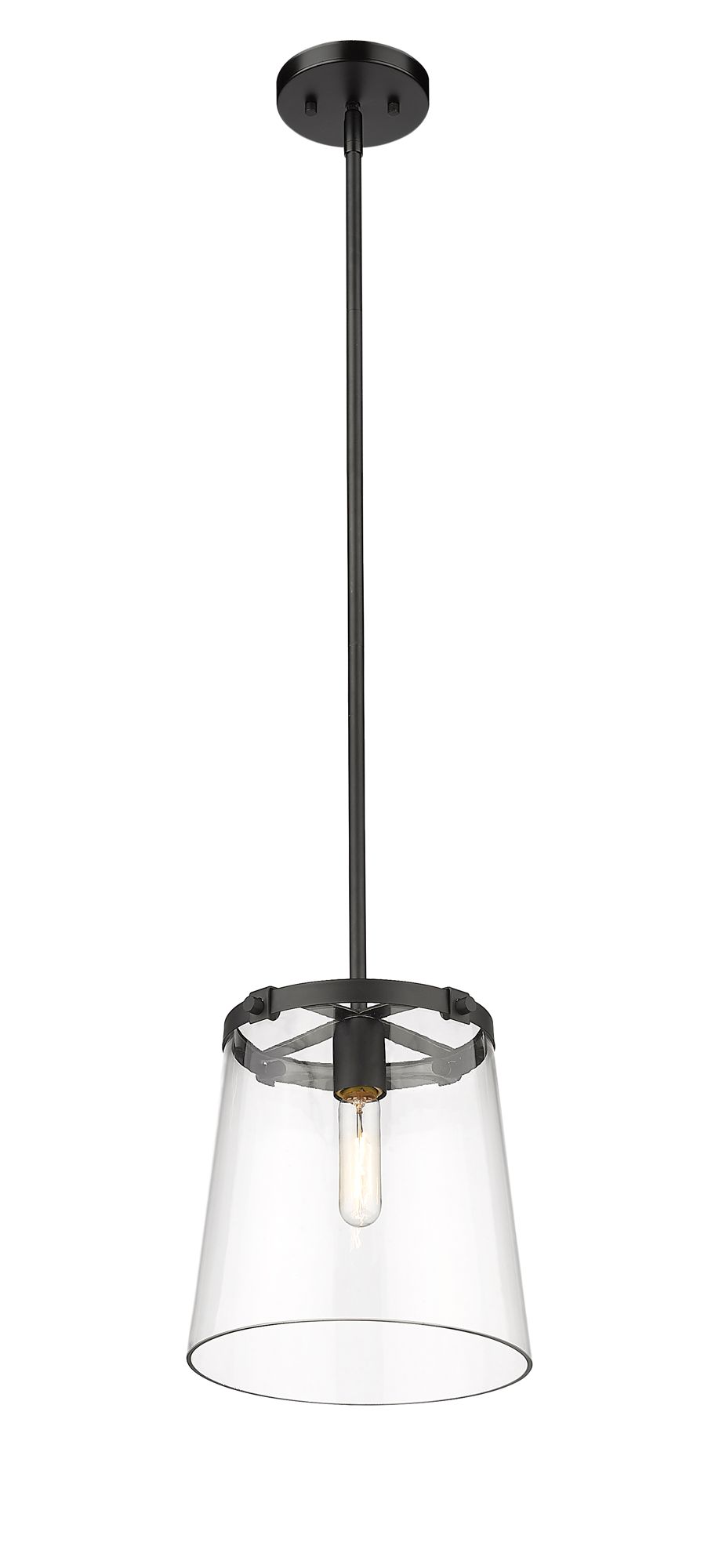 Image 5 Callista by Z-Lite Matte Black 10 inch 1 Light Pendant more views