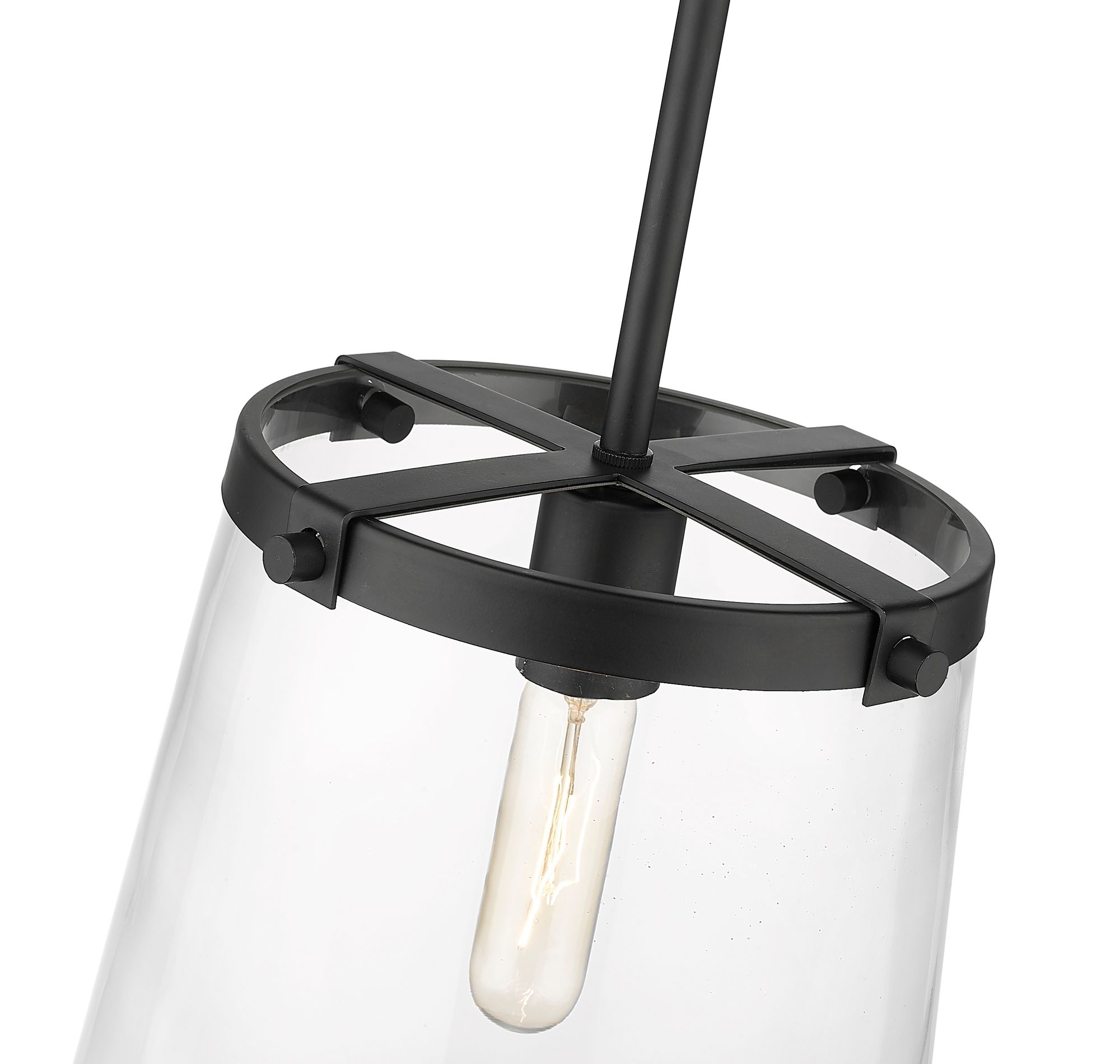 Image 6 Callista by Z-Lite Matte Black 10 inch 1 Light Pendant more views