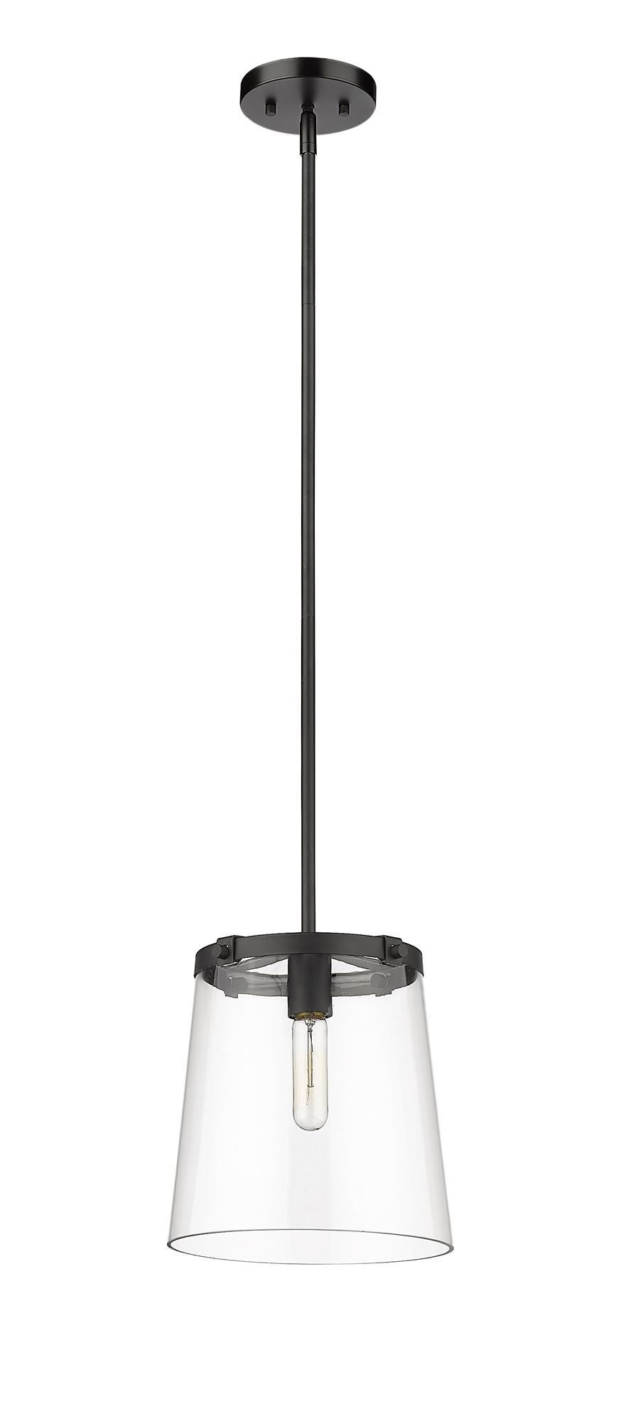 Image 7 Callista by Z-Lite Matte Black 10 inch 1 Light Pendant more views