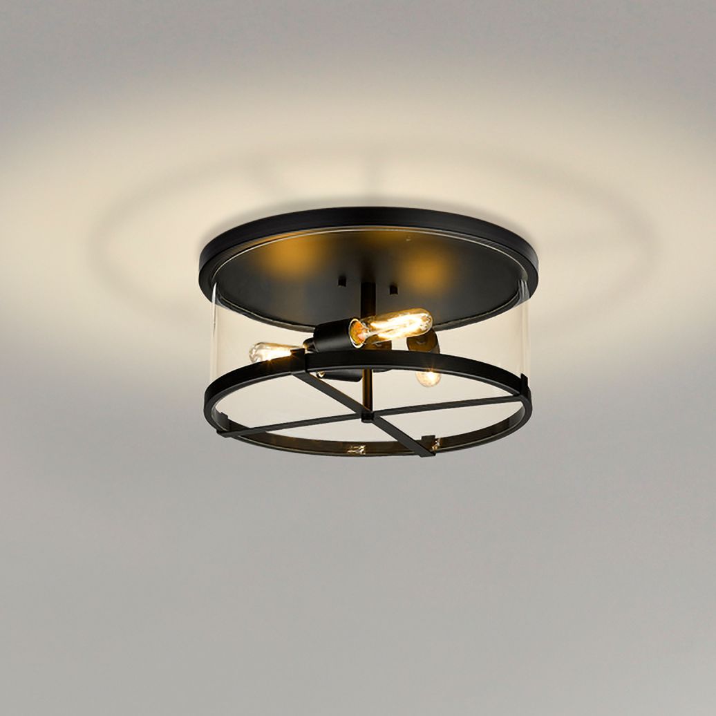 Thumbnail1 of Callista by Z-Lite Matte Black 3 Light Flush Mount