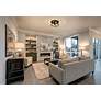 3_Callista by Z-Lite Matte Black 3 Light Flush Mount more views