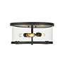 5_Callista by Z-Lite Matte Black 3 Light Flush Mount more views