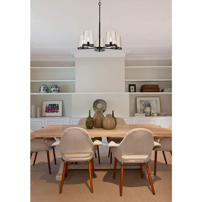 Image 4 Callista by Z-Lite Matte Black 33 inch 5 Light Chandelier more views