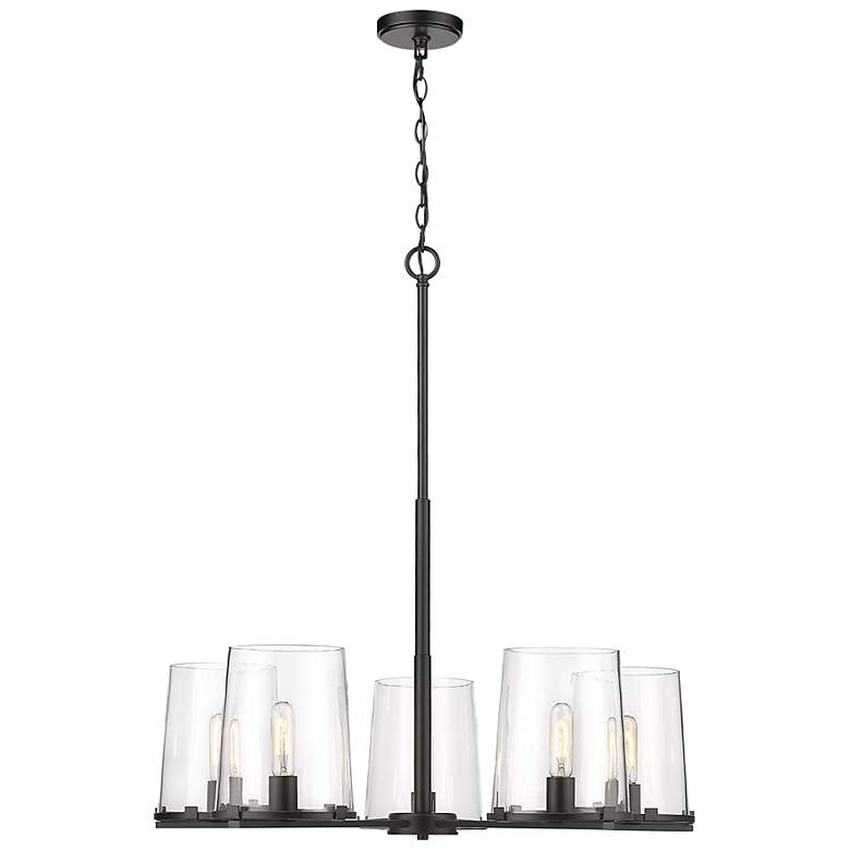 Image 5 Callista by Z-Lite Matte Black 33 inch 5 Light Chandelier more views