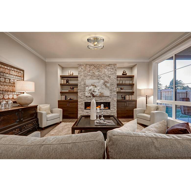 Image 3 Callista by Z-Lite Polished Nickel 3 Light Flush Mount more views