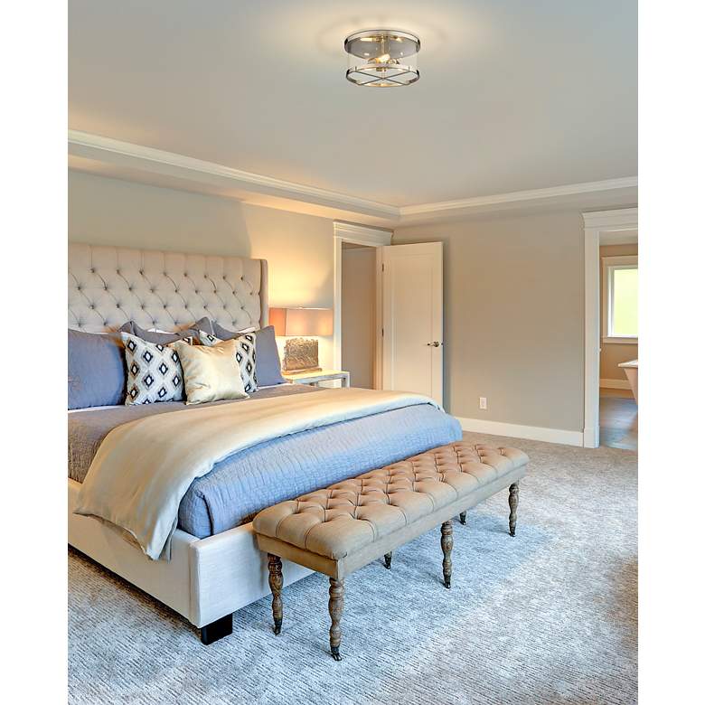 Image 4 Callista by Z-Lite Polished Nickel 3 Light Flush Mount more views