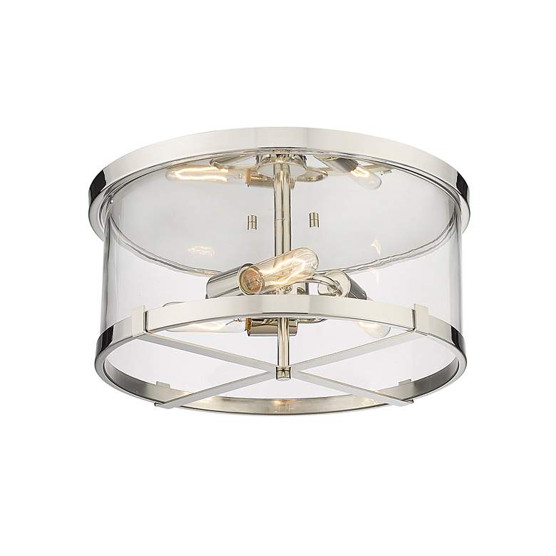 Image 6 Callista by Z-Lite Polished Nickel 3 Light Flush Mount more views