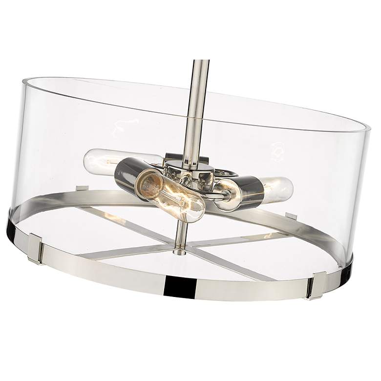 Image 6 Callista by Z-Lite Polished Nickel 3 Light Semi Flush Mount more views