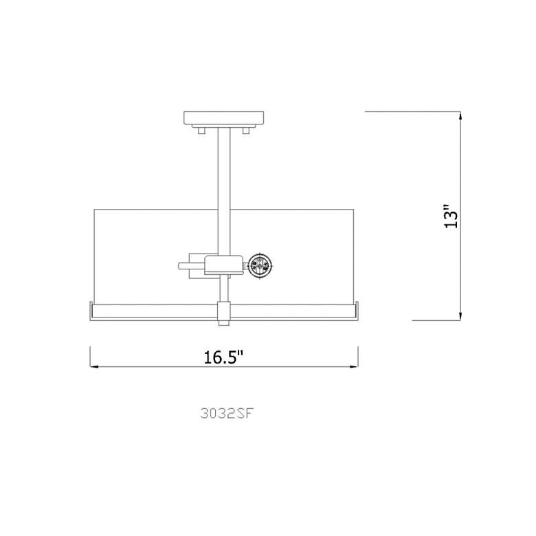 Image 7 Callista by Z-Lite Polished Nickel 3 Light Semi Flush Mount more views