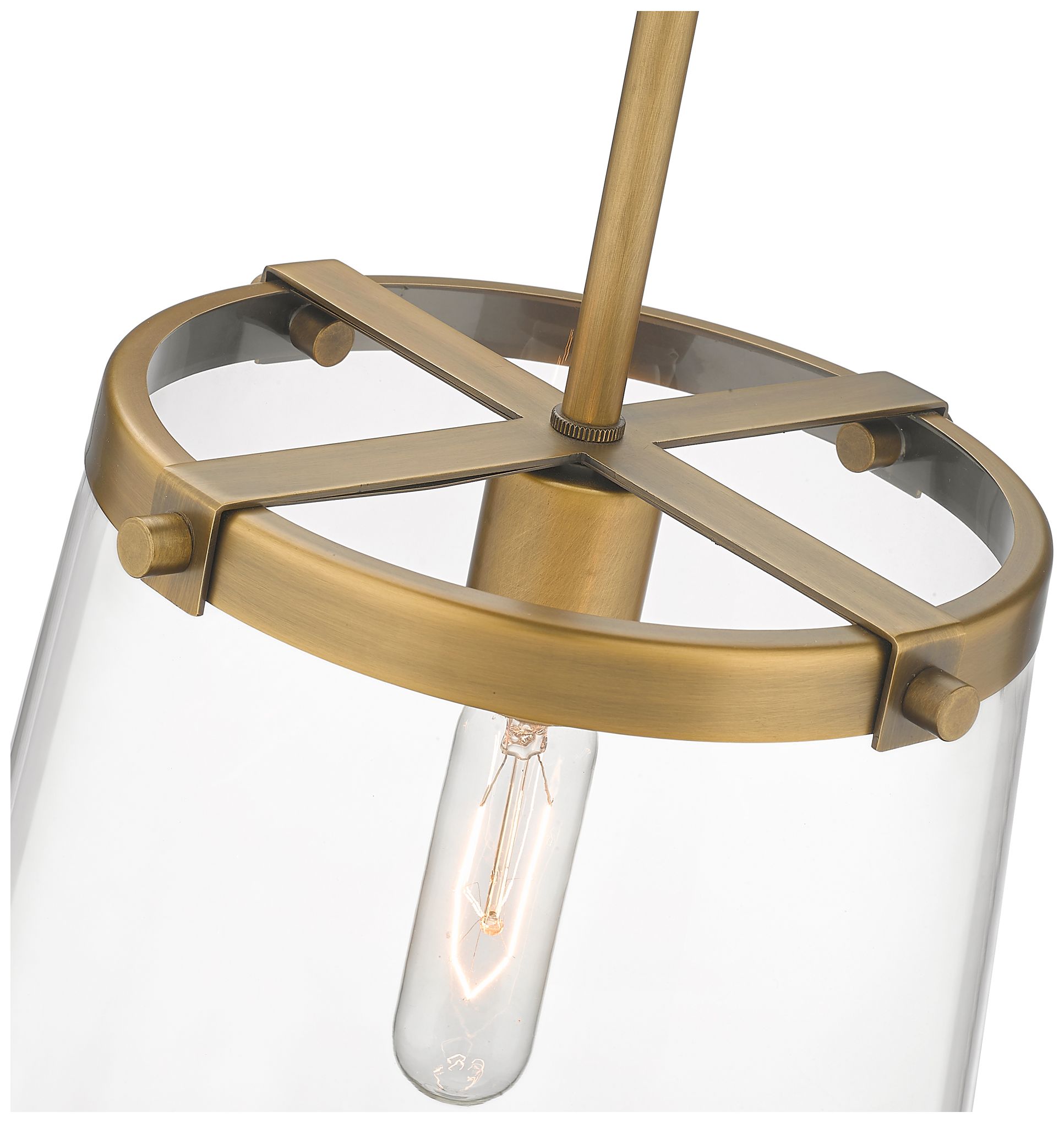 Image 6 Callista by Z-Lite Rubbed Brass 10 inch 1 Light Pendant more views
