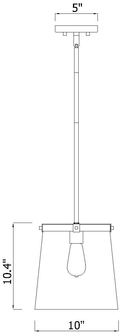Callista by Z-Lite Rubbed Brass 10 inch 1 Light Pendant