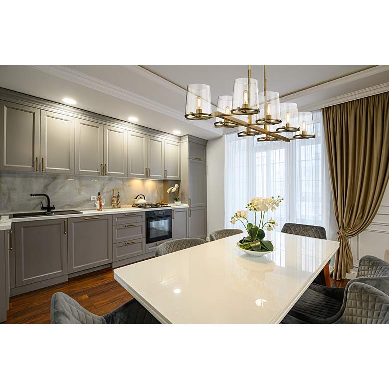 Image 3 Callista by Z-Lite Rubbed Brass 8 Light Island Pendant more views