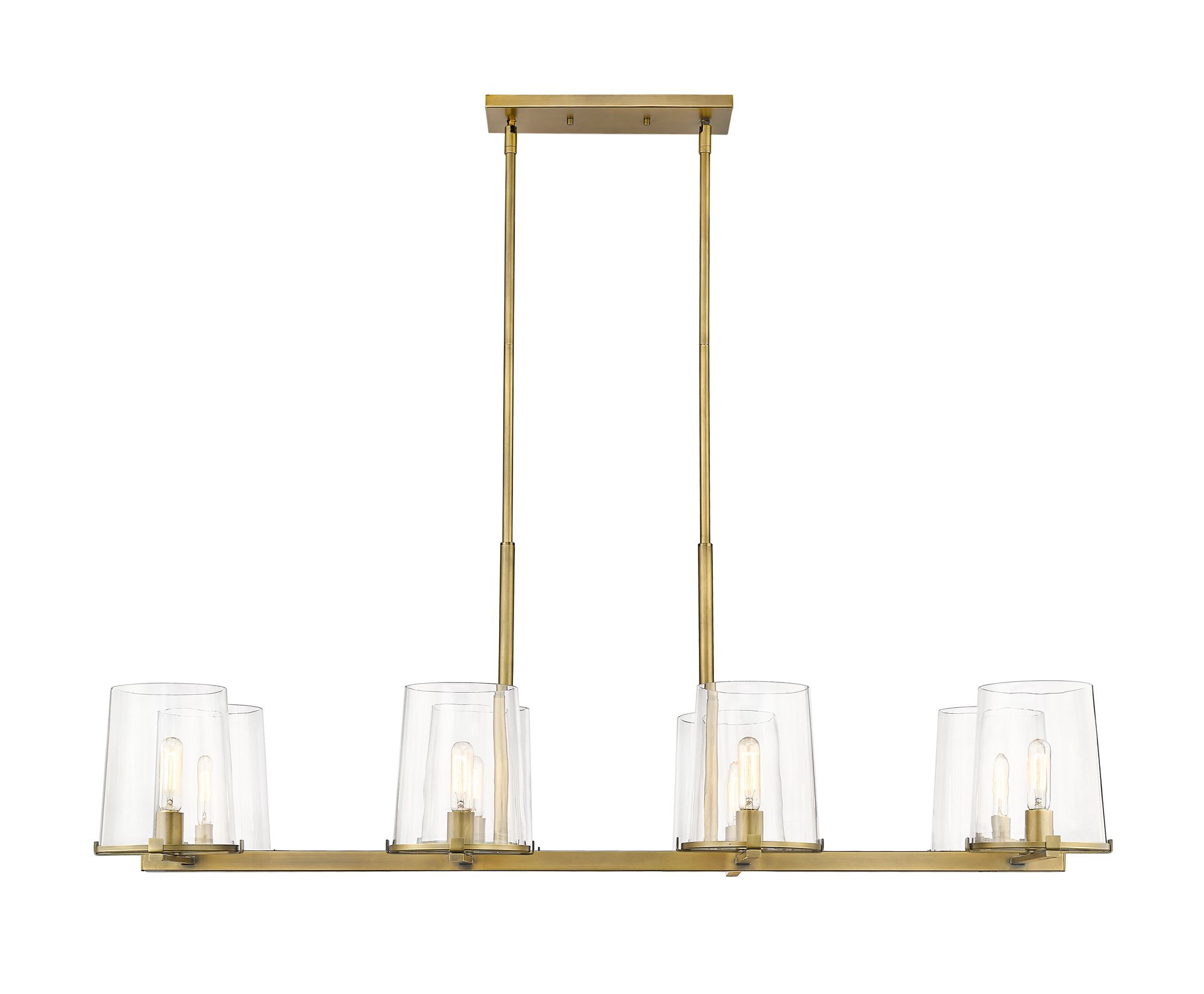 Image 4 Callista by Z-Lite Rubbed Brass 8 Light Island Pendant more views