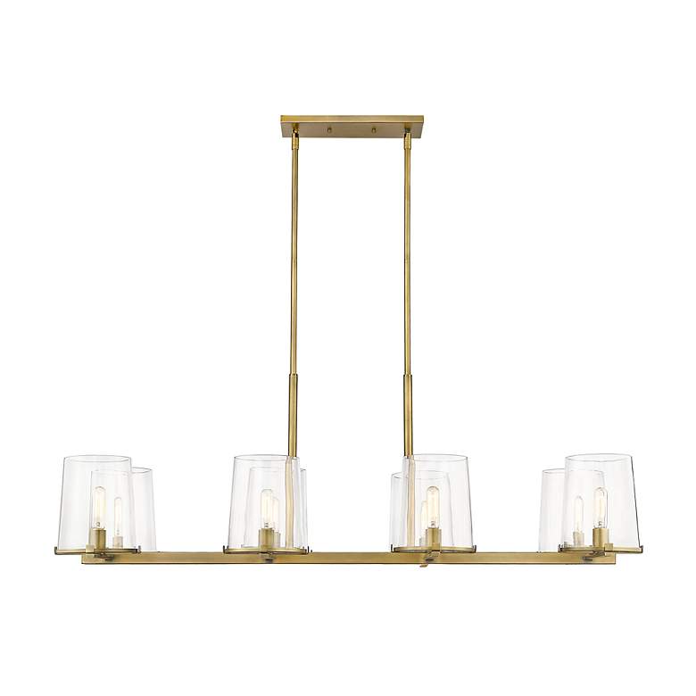 Image 4 Callista by Z-Lite Rubbed Brass 8 Light Island Pendant more views