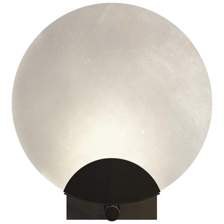 Image 1 Callisto 11.4" High Ink Sconce With Alabaster Shade