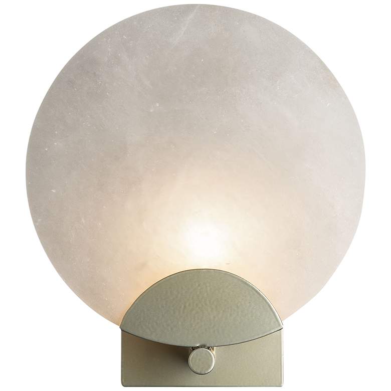 Image 1 Callisto 11.4" High Modern Brass Alabaster Sconce
