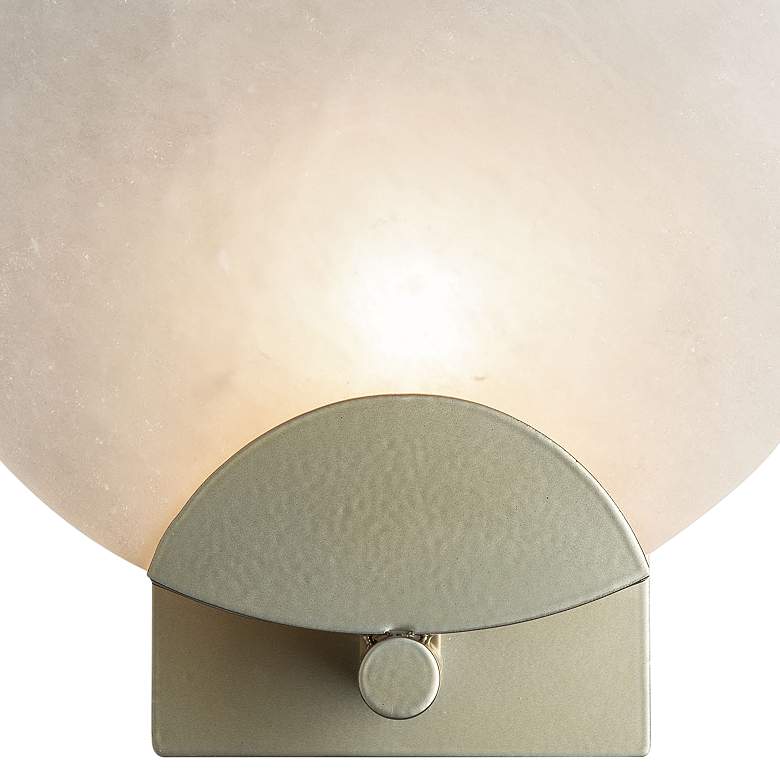 Image 2 Callisto 11.4" High Modern Brass Alabaster Sconce more views