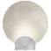 Callisto 11.4" High Sterling Sconce With Alabaster Shade