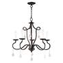 3_Callisto 24" Wide English Bronze 5-Light Chandelier more views