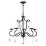 4_Callisto 24" Wide English Bronze 5-Light Chandelier more views