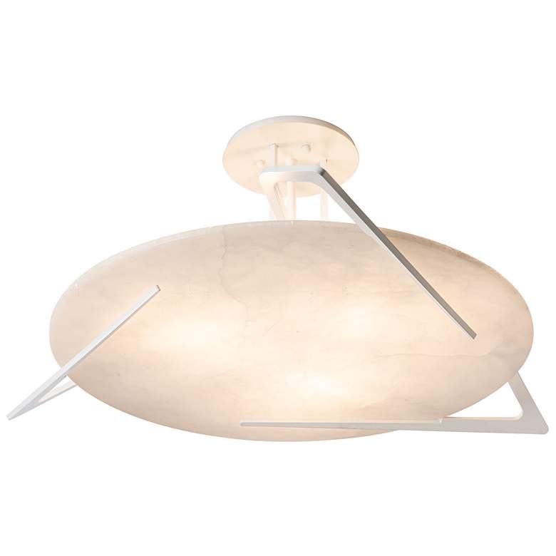 Image 1 Callisto 28.5" Wide White Semi-Flush