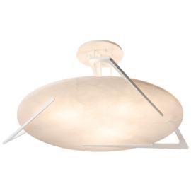 Callisto 28.5" Wide White Semi-Flush