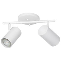 Calloway 12&quot; Wide 2-Light White Fixed Track Light With White Shades