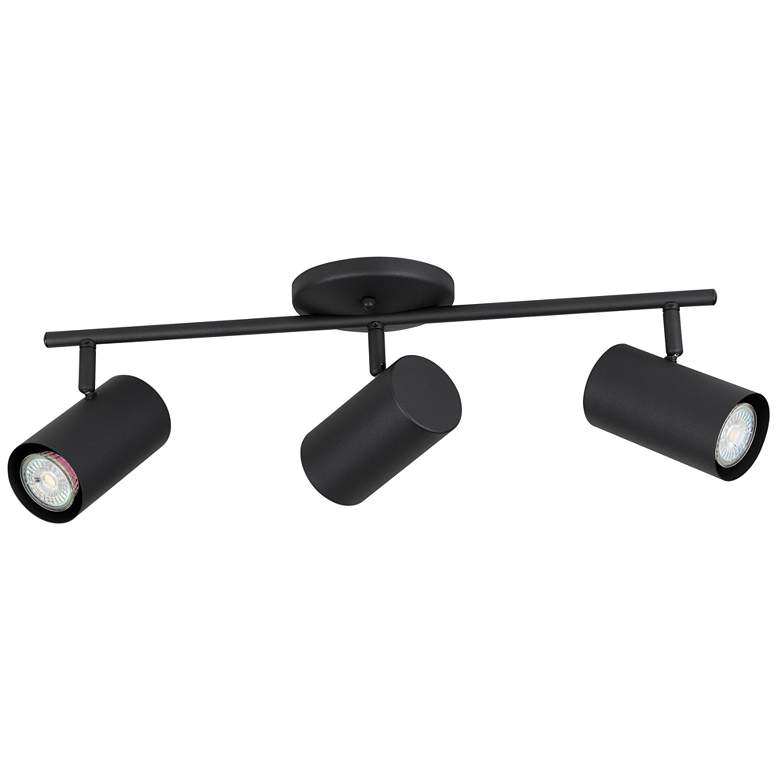 Image 1 Calloway 3 Lt Fixed Track Light Structured Black Finish, Metal Shade