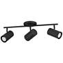 Calloway 3 Lt Fixed Track Light Structured Black Finish, Metal Shade