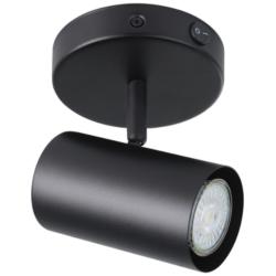 Calloway 4.52&quot; Wide Black Fixed Track Light With Black Shade
