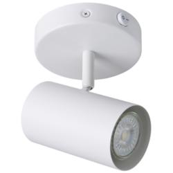 Calloway 4.52&quot; Wide White Fixed Track Light With White Shade