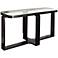 Callum Rectangle Black and Glass Console Table