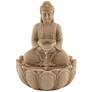 3_Calm Buddha 14" High Zen Fountain with LED Light
