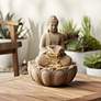 2_Calm Buddha 14" High Zen Fountain with LED Light