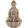 3_Calm Buddha 22" High Zen Fountain with LED Light