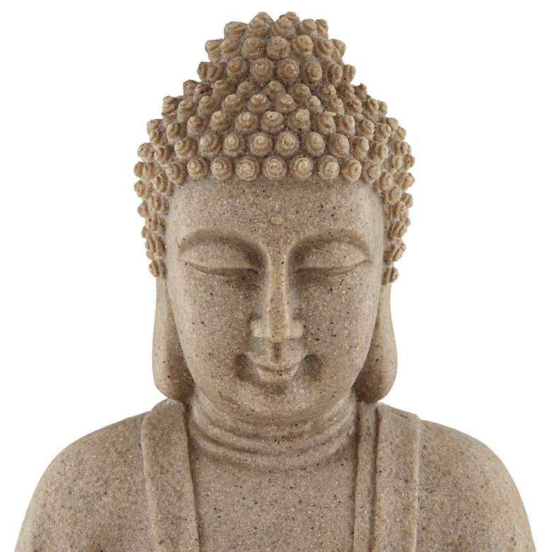 Image 3 Calm Buddha 22" High Zen Fountain with LED Light more views