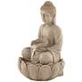 Sitting Buddha Zen Fountain with LED Light