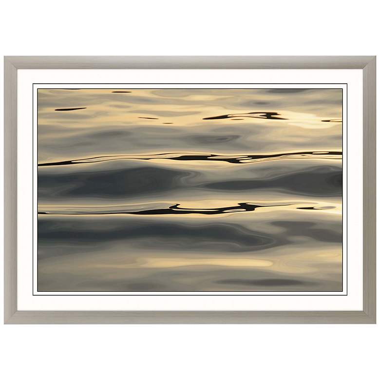 Image 1 Calm Ripple Flow 43" Wide Shadow Box Giclee Framed Wall Art