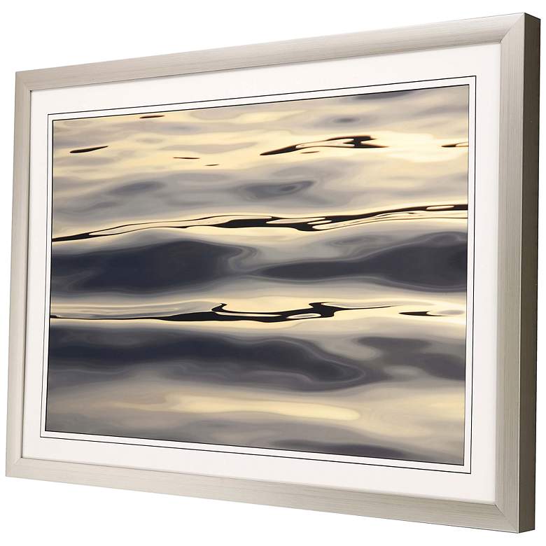 Image 3 Calm Ripple Flow 43 inch Wide Shadow Box Giclee Framed Wall Art more views