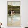 Calm Waters 49"H Rectangular Giclee Framed Canvas Wall Art in scene