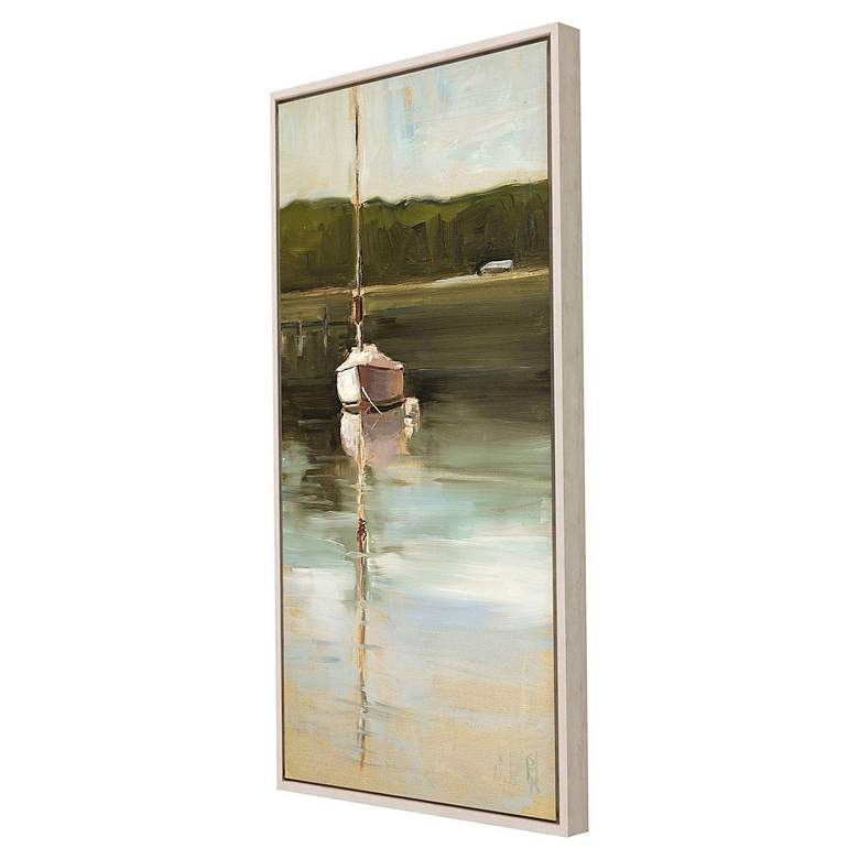 Image 5 Calm Waters 49"H Rectangular Giclee Framed Canvas Wall Art more views