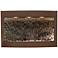 Calming Waters 35"H Mirrored Woodland Brown LED Wall Fountain