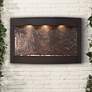 1_Calming Waters 53 1/2" Wide Modern Stone LED Wall Fountain