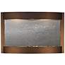 Calming Waters Black Stone Antique Bronze 35"H LED Wall Fountain