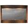 Calming Waters Black Stone Antique Bronze 35"H LED Wall Fountain