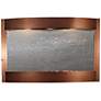 Calming Waters Black Stone Copper Vein 35"H Wall Fountain