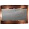 Calming Waters Black Stone Copper Vein 35"H Wall LED Fountain