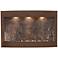 Calming Waters Featherstone Woodland Brown LED Wall Fountain