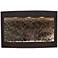 Calming Waters Mirrored Textured Black 35"H LED Wall Fountain